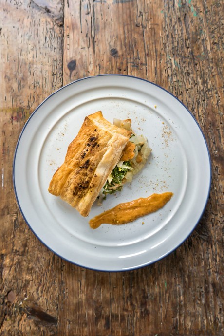 chard in puff pastry